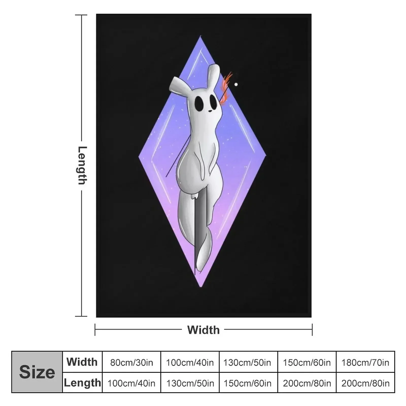 Diamond Slugcat // Rainworld Throw Blanket couch cozy soft plush fuzzy picnic outdoor blanket