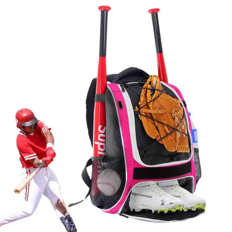 Baseball Bag Youth Baseball Bag For Boys Softball Equipment Backpack Adult Baseball Gear Bag Tear-Resistant Youth Baseball