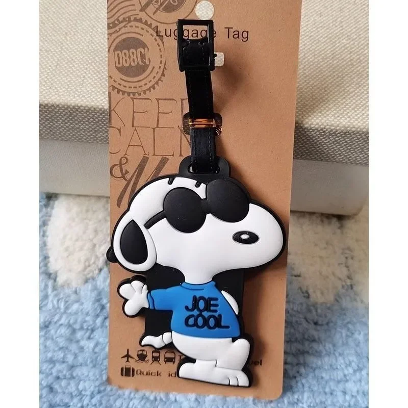 

Креативные дорожные аксессуары: милые мультяшные бирки для багажа с Снупи и Чарли Дж. Брауном (декоративные принадлежности)