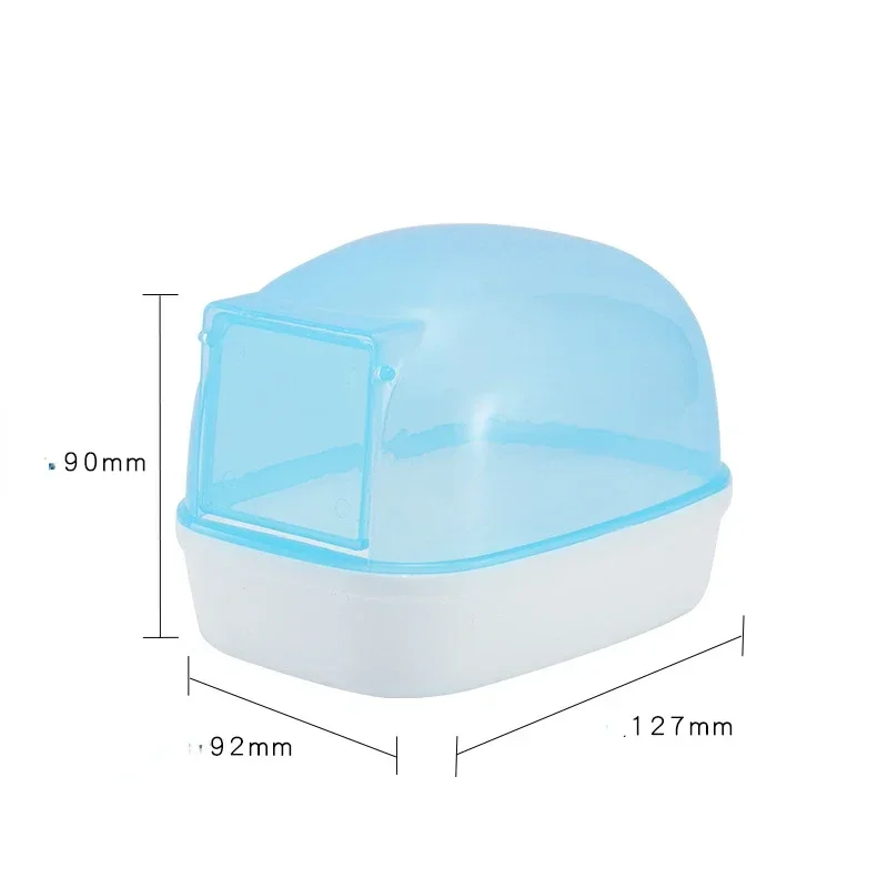 Dust-Free Hamster Bathroom Sauna Room With Door Small Pet Rat Sand Bath Toilet Cleaning Room Gerbil Bathtub Hamsters Accessories