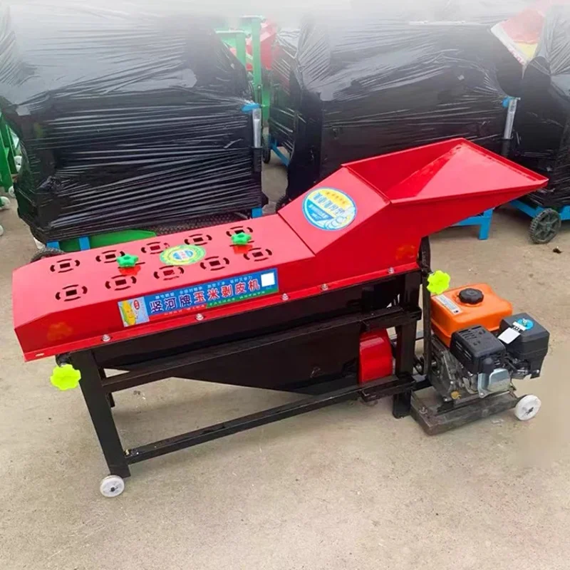 Hot Sale Husk Corn Shell Machine Maize Peeler And Thresher