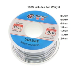 CF-10 Solder Wire Tin 0.5/0.6/0.8/1.0/1.2/1.5/2.0mm Roll Clean Rosin Welding Core Soldering Wire Flux Reel Tube