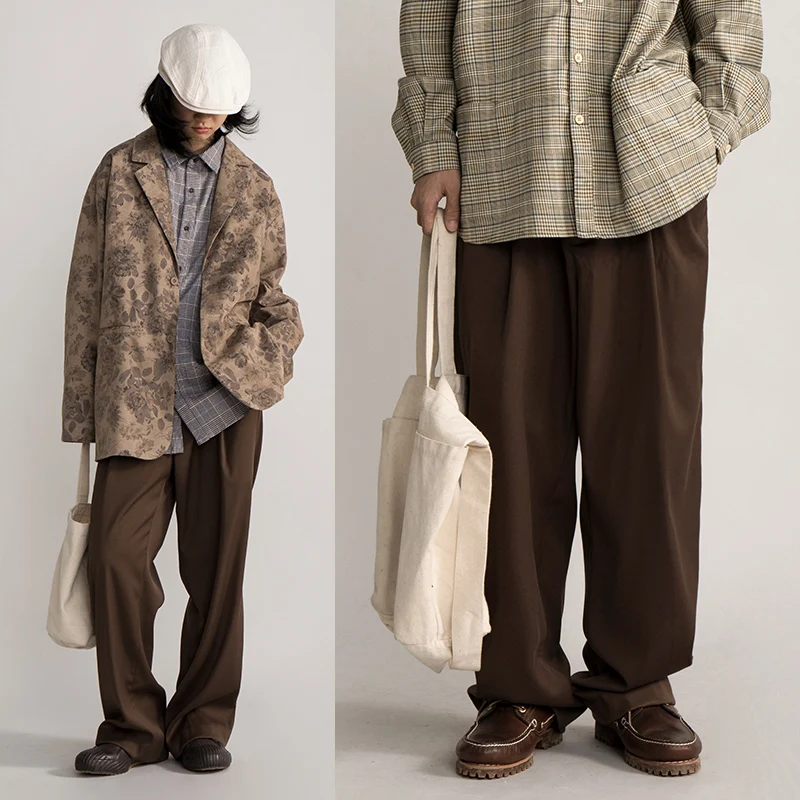 

Классические свободные прямые брюки в стиле кэжуал, молодежные модные длинные брюки, весна 2023, повседневная одежда