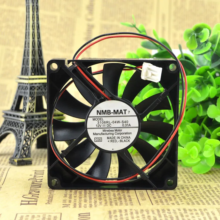 

3106RL-04W-S40 8CM 8015 12V 0.31A BALL FAN CASE