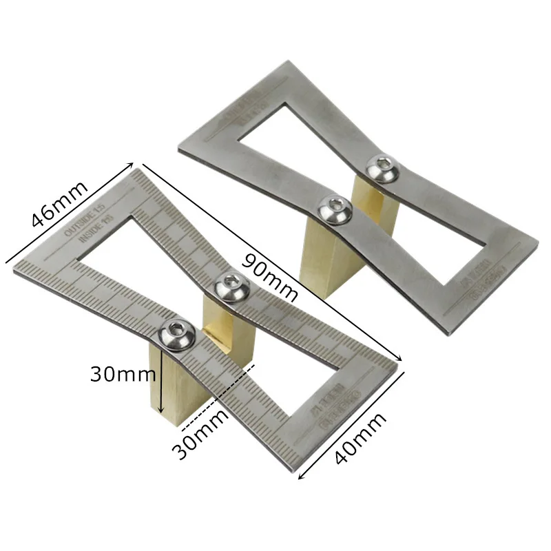 Woodworking Dovetail Joint Scribing Gauge Tenon Making Template Furniture Hand Marking Auxiliary Accessory