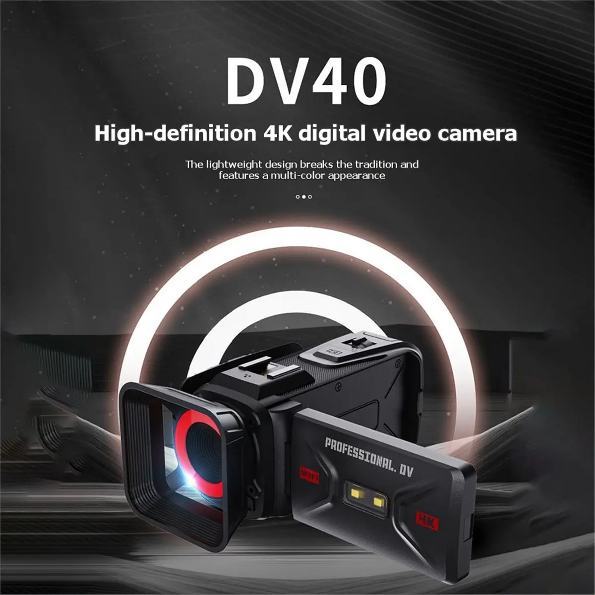 

Видеокамера A41T 4K, 64 МП, 18-кратный цифровой зум, Wi-Fi, встроенный перезаряжаемый аккумулятор 2500 мАч