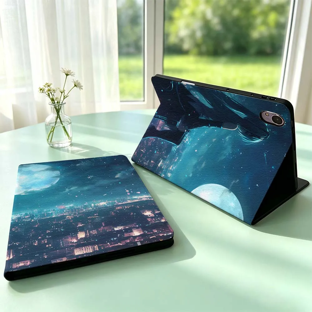 Anime Girl Back Art For Huawei MediaPad MatePad Honor Pro V6 9 V8 X9 X 10 13.3 12.3 11 11.5 Inch Tablet Case Pen Tray