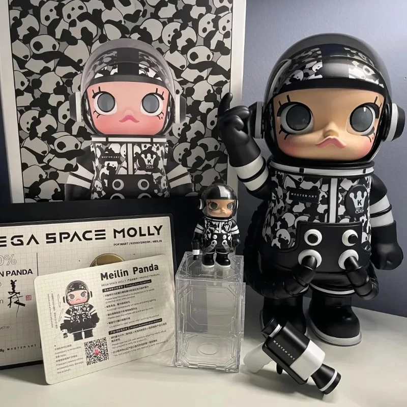 حقيقية البوب مارت ميجا سبيس مولي 400% لؤلؤة الحليب الشاي سلسلة ميجا سبيس مولي ميلين الباندا Kawaii أنيمي عمل هدية عيد الميلاد
