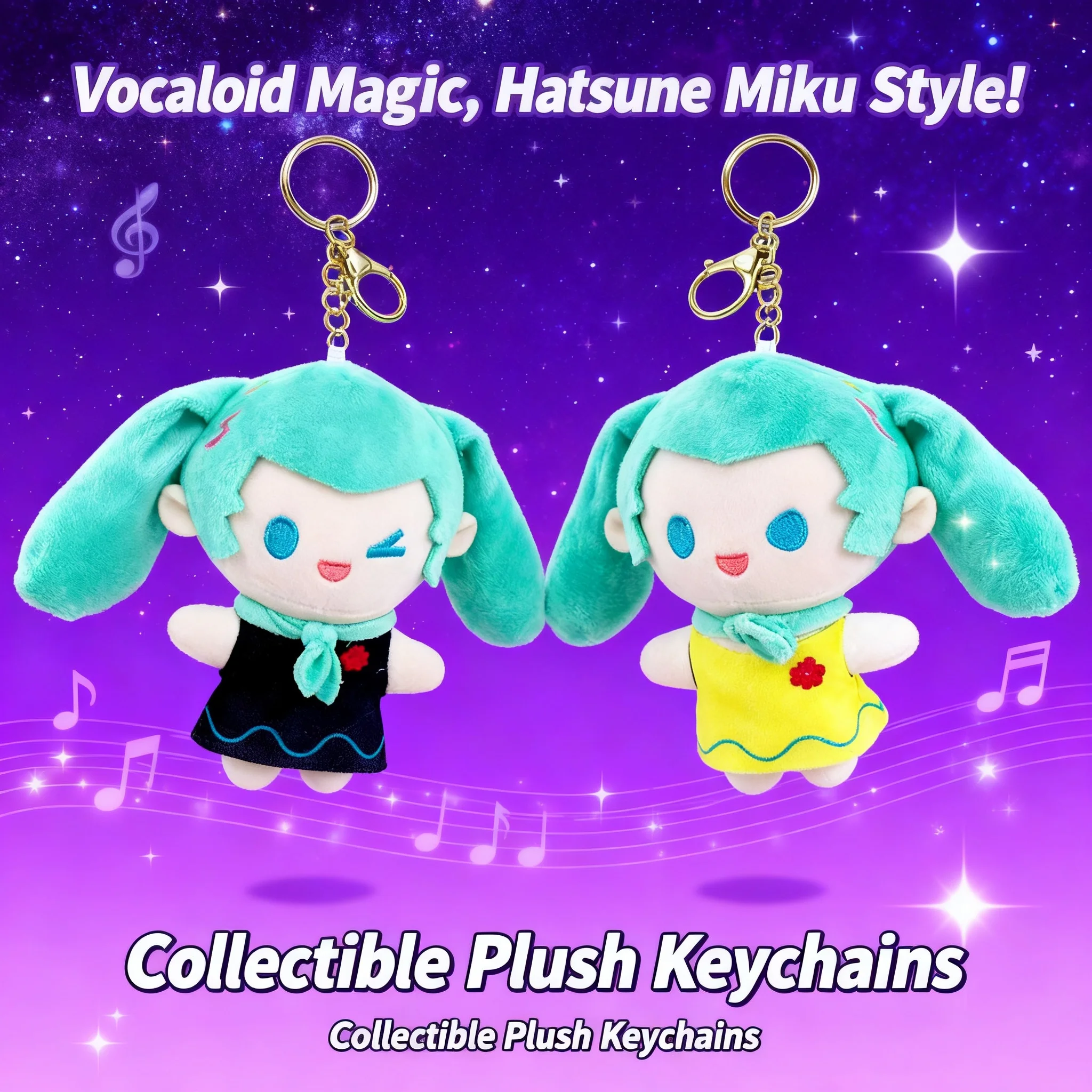 

Плюшевая кукла-брелок Хатсуне Мику: милая аниме-игрушка для девочек, креативный подарок для студенток