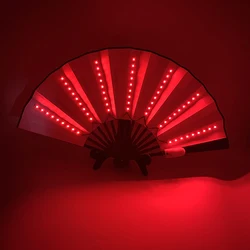 Luminous Folding LED Fan Dancing Light Fan Flashing For Night Music Show Rave Festival Accessories Glowing In The Dark Party