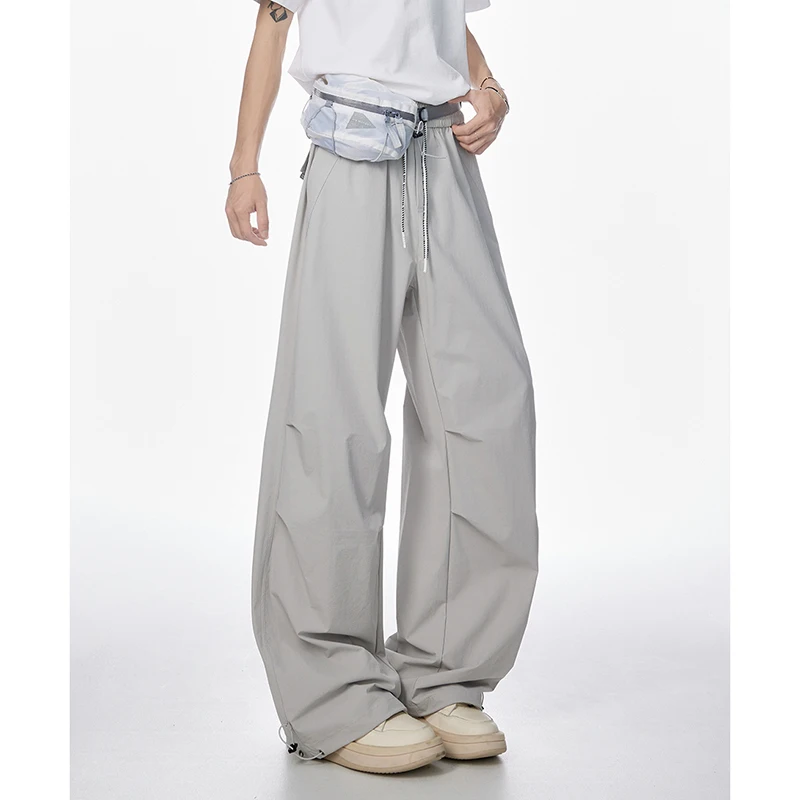 

Four Season Outdoor Sports Leisure Windproof Breathable Men's Versatile Wide Leg Pants Fashionable Trendy Couple Versatile Pants