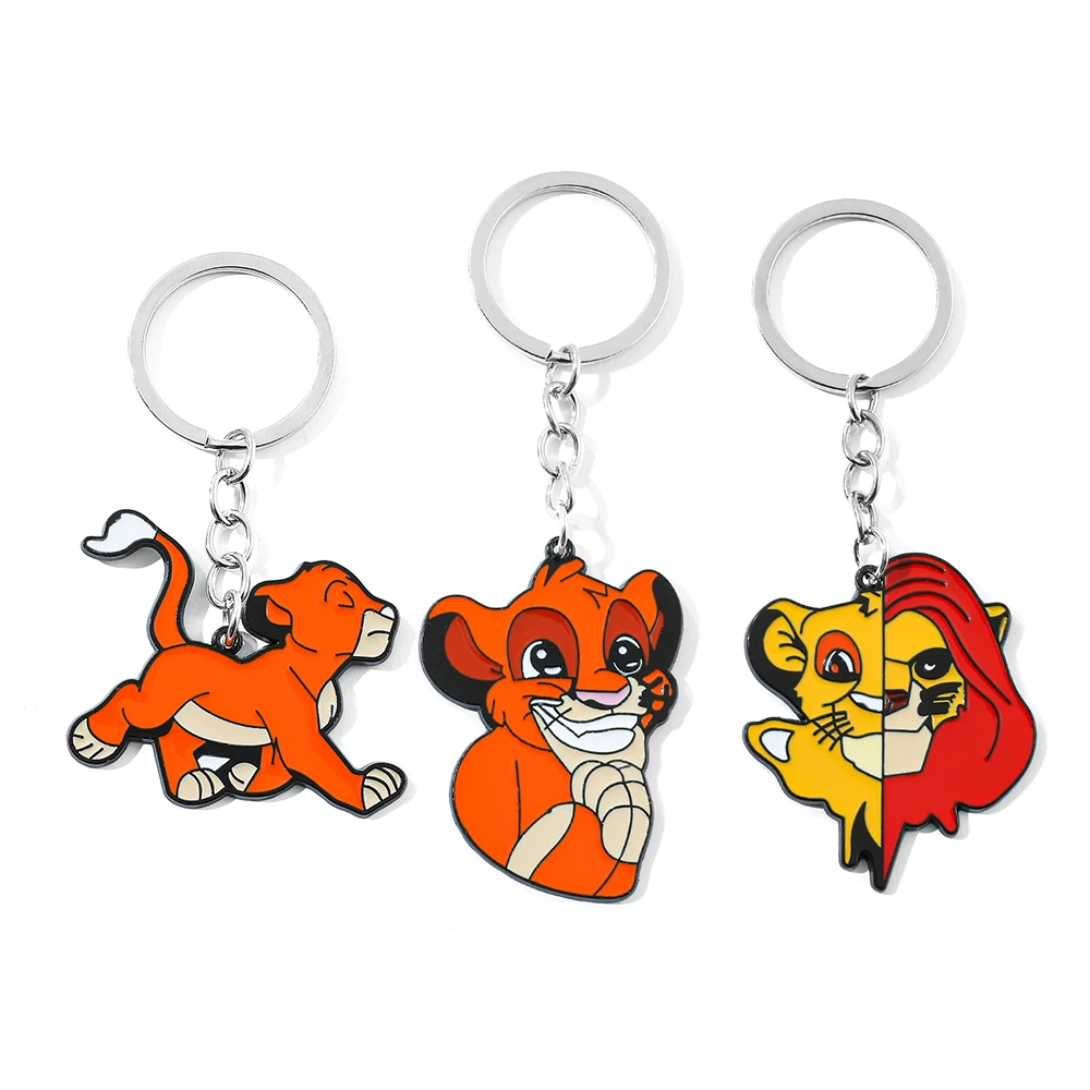 

The Lion King Keychain Simba Metal Pendant for Boys Stylish Anime Inspired Accessories for Birthday Party Gifts