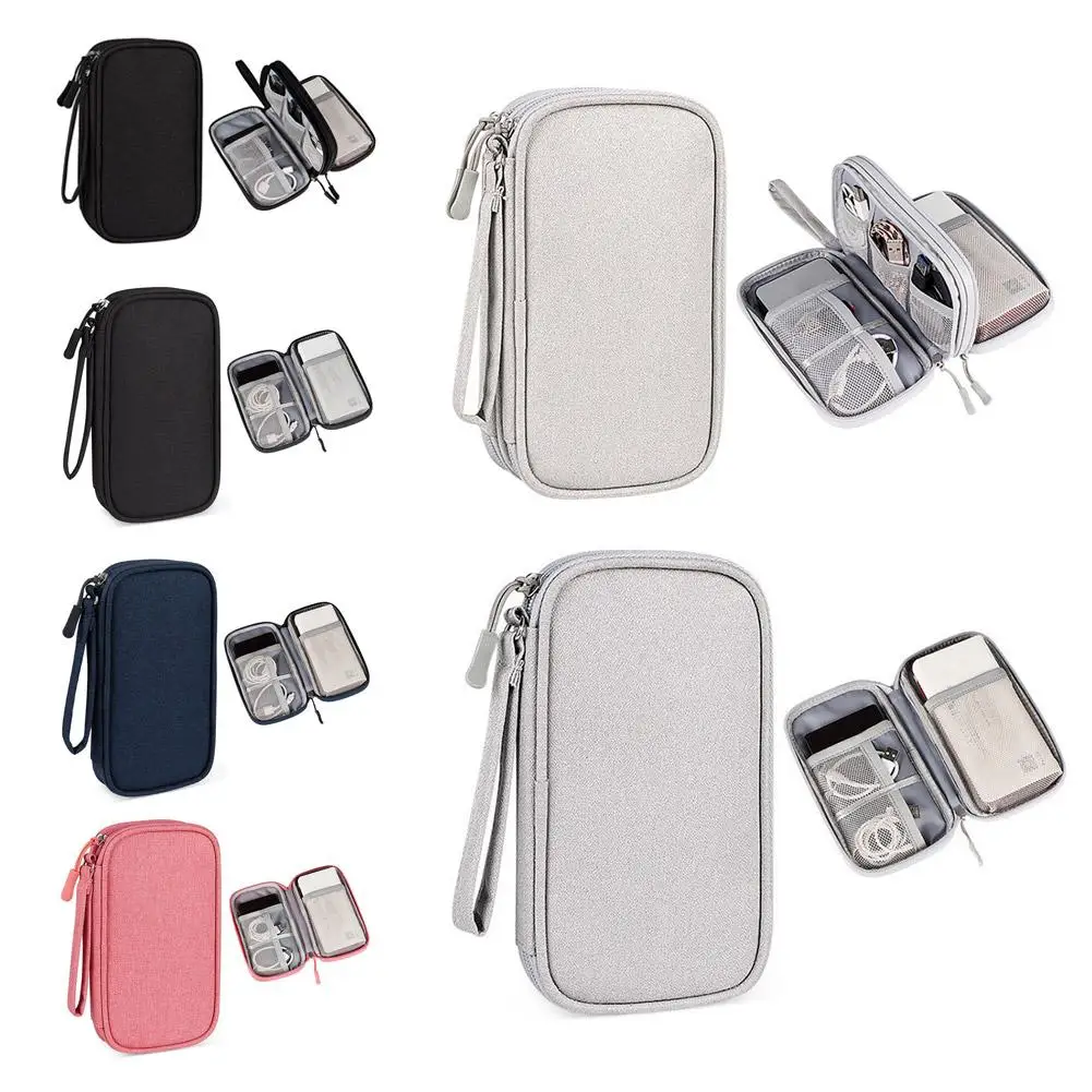 Travel Cable Bag Portable Digital Storage Pouch Charger Accessory Data Bag Storage USB Electronic Cable Waterproof Bag Orga J2J4