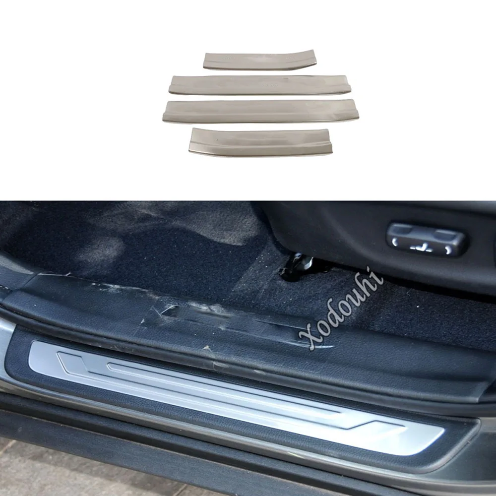For Kia Sorento L 2009 2010 2011 2012 Car Stainless Steel Pedal Door Sill Scuff Plate Inner Built Threshold Bumper Part 4pcs