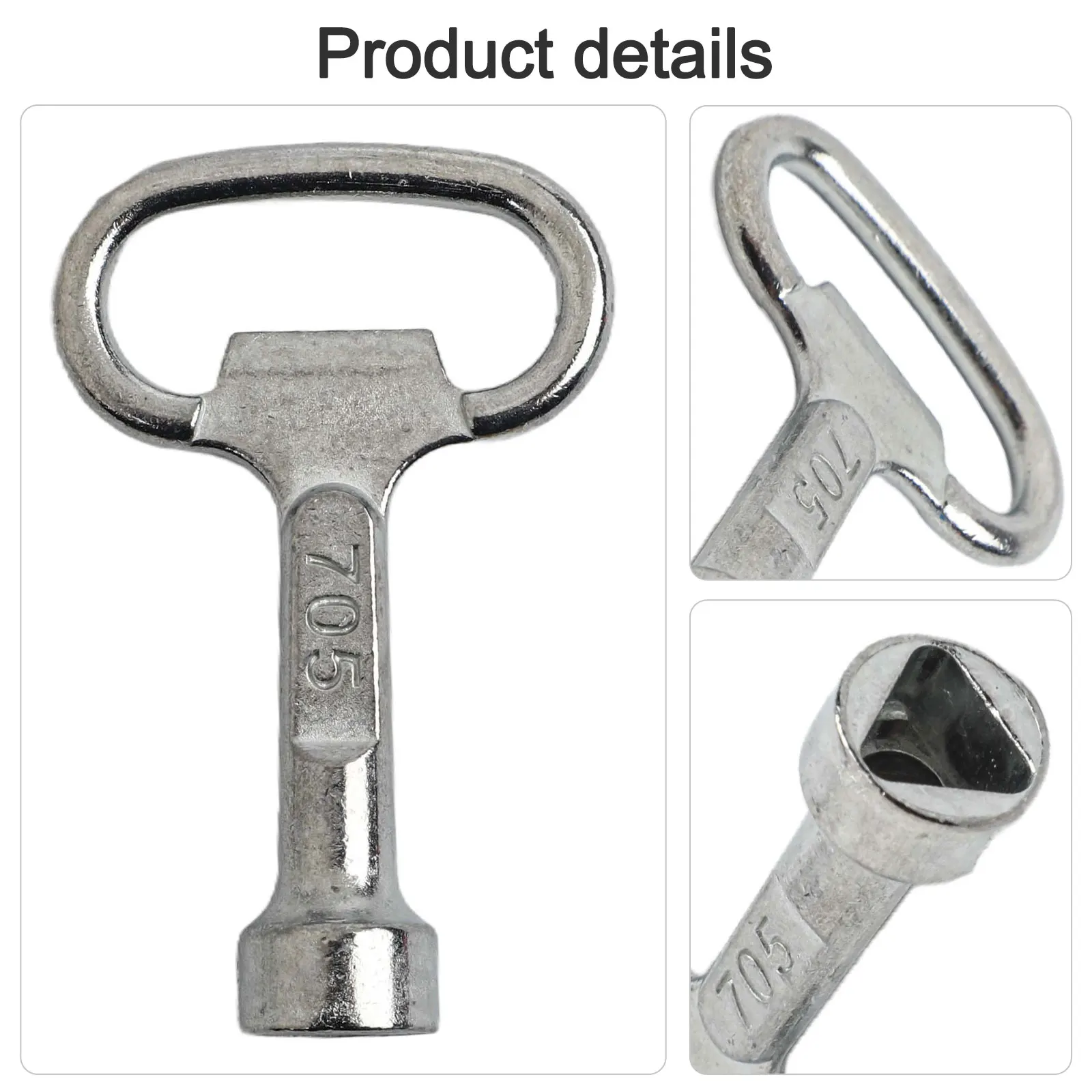 High Quality Valve Switch Meter Key Cabinet Cupboard DIY Electric Box Multipurpose Silver Triangle Water Meter