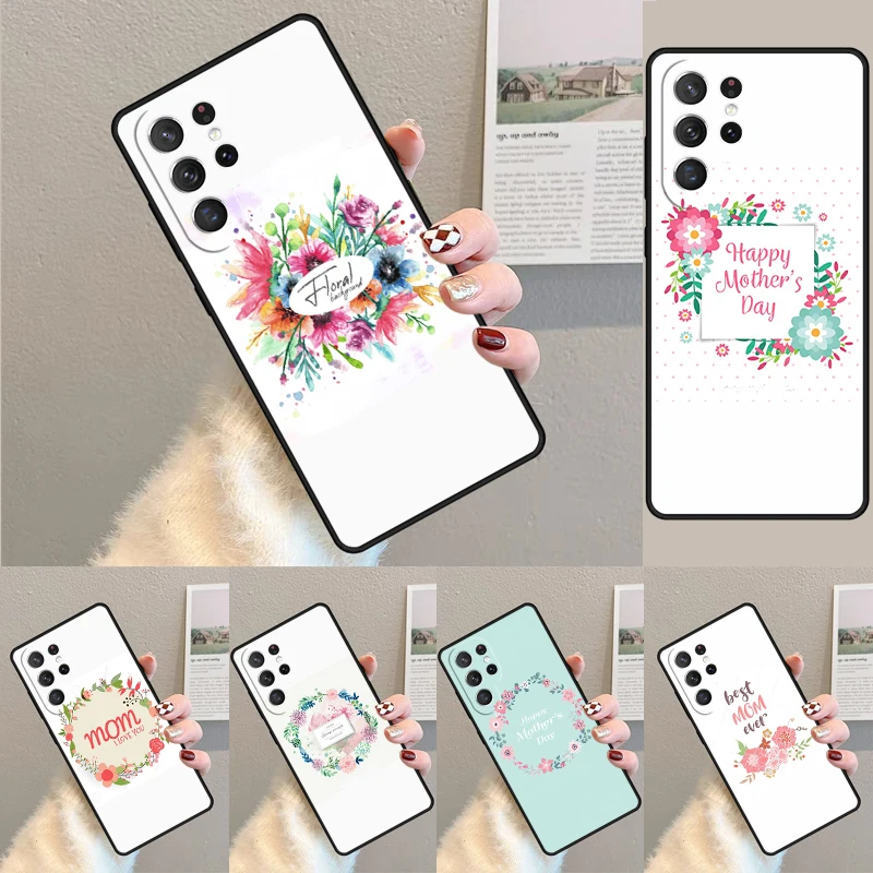 mom mother's day Silicone Phone Case For Samsung Galaxy note 10 pro S26 S25 S24 S23 S22 S21 Plus S25Ultra Capa Cover