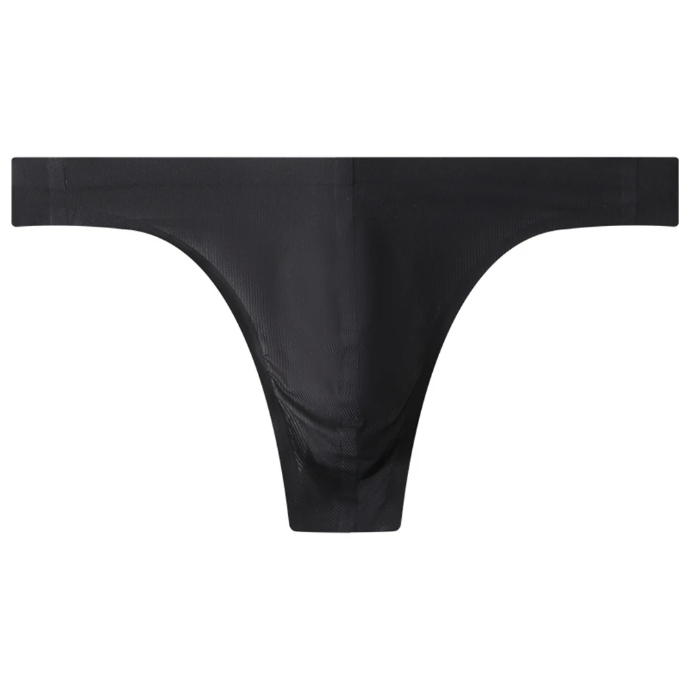 

Male Thong Briefs Men Solid Color Underwear Wear-resistant Lightweight Lingerie Low-Rise Panties Skin-friendly