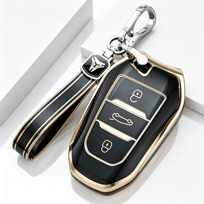 TPU Smart-Key-Hülle für Peugeot 2008 3008 4008 5008 308 408 508 Citroen C1 C2 C4 C6 C3-XR Grand DS3 DS5 Schlüsselgehäuse