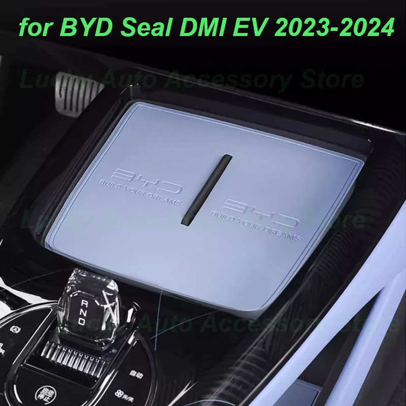 

Центральный коврик для беспроводной зарядки автомобиля для BYD Seal DMI EV 2023-2024, коврик для дверных канавок, противоскользящий защитный коврик, аксессуары для интерьера