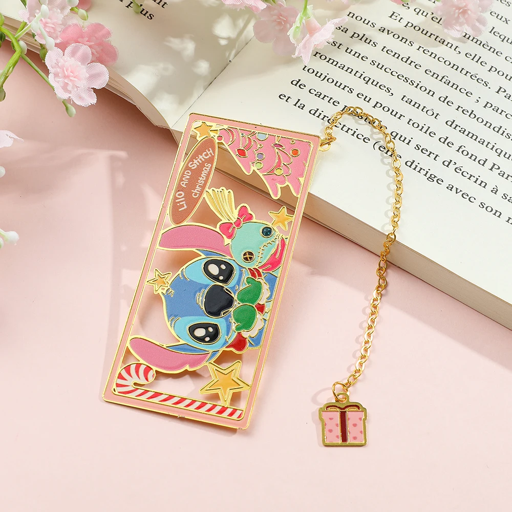 

Cute Stitch & His Doll Book Mark Cartoon & Anime Fan Gift Collect Metal Bookmarks Parent Gift for Kids School Supplies Stationer