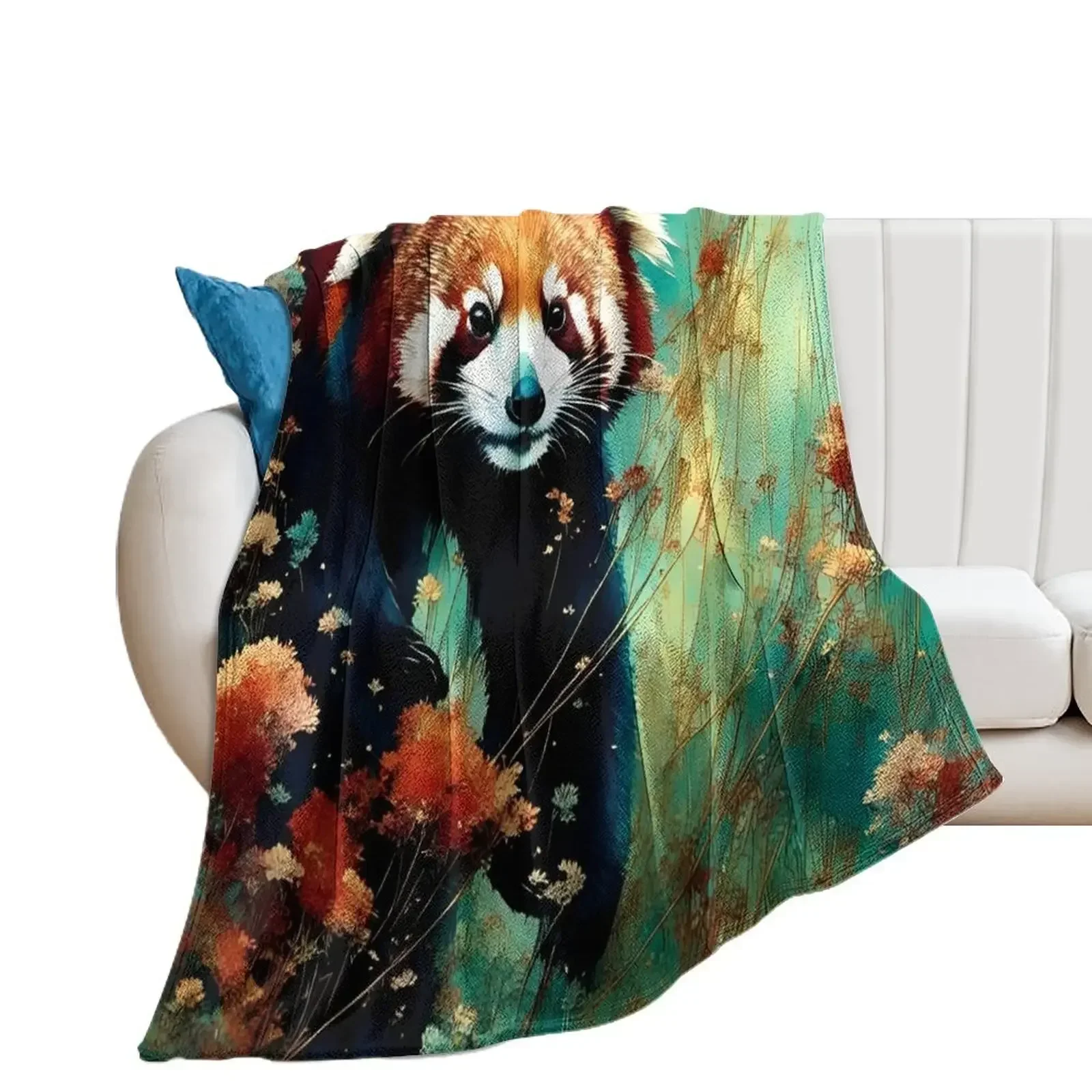 

Red Panda Throw Blanket Warm Extra Large Throw Soft Plaid Blankets