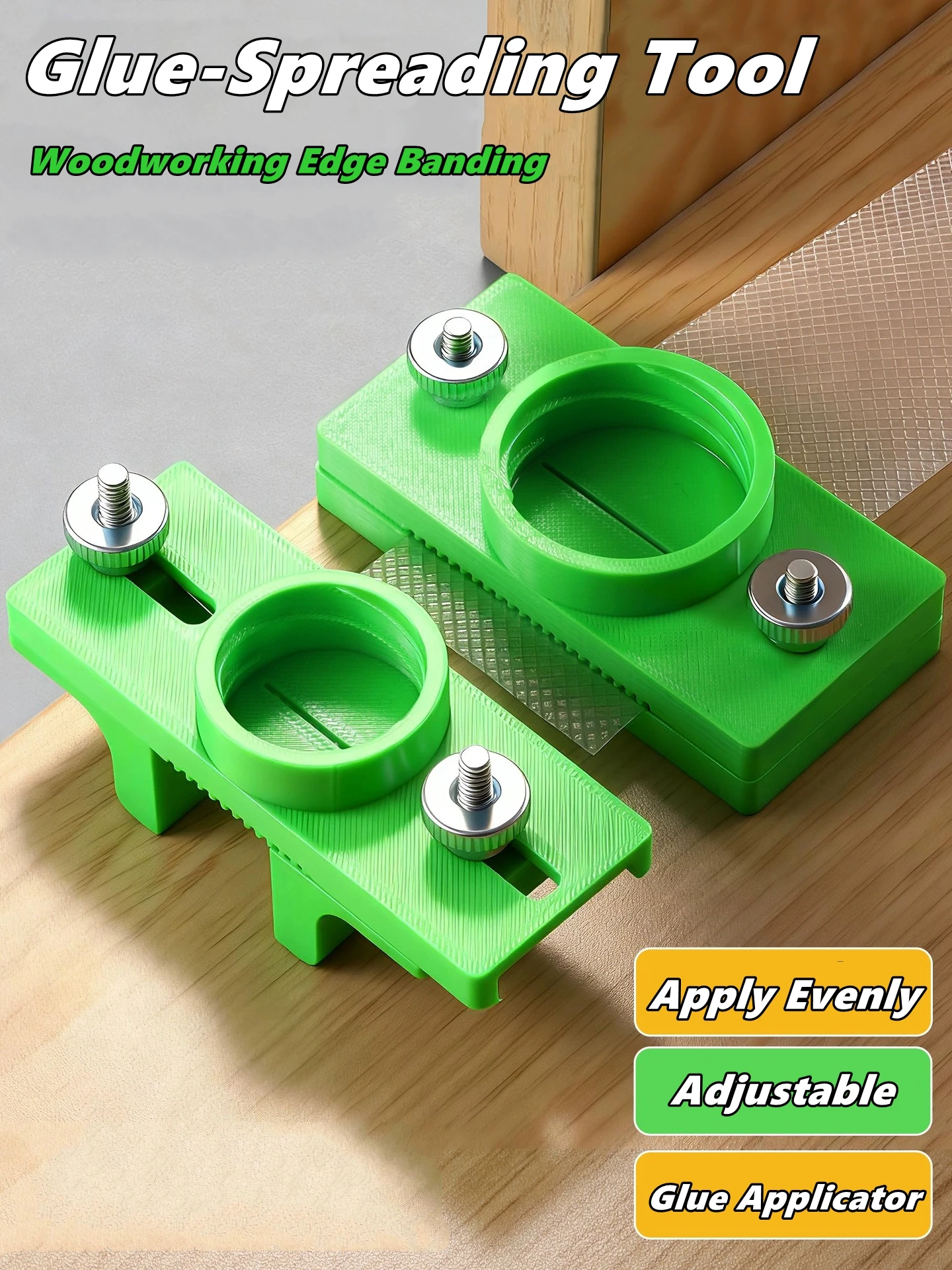 10-22/10-50mm Manual Glue-Spreading Tool For Woodworking Edge Banding Glue Applicator Adjustable Manual Evenly Apply Glue Tool