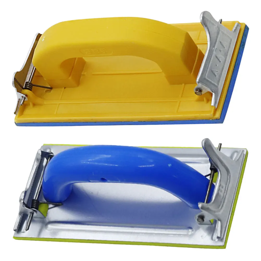 2Pcs Sandpaper Sander Woodworking Tool Manual Holder Hand File Polishing Plastic Drywall Sanding Board Machine Sheets