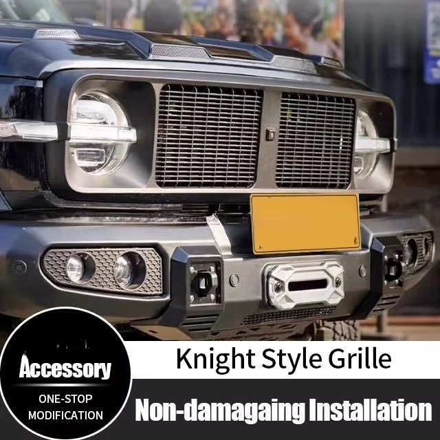 NEW Auto Parts Exterior Accessories ABS Knight Style Front Car Grille for GWM Tank 300