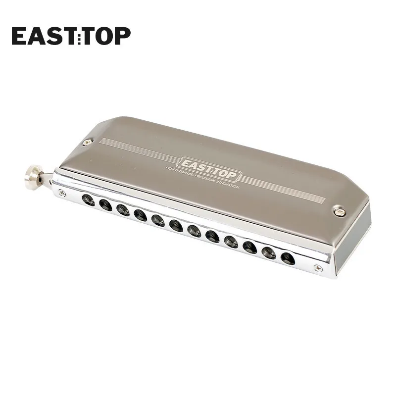 EASTTOP EMP-12 Chromatic Harmonica 12 Hole 48 Tone Key Of C Aluminum Comb Chromatic Mouth Organ Harmonica For Adults Students