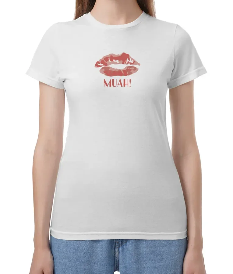 Футболка Another Simple Favor Stephanie Smothers Muah, футболка с круглым вырезом и короткими рукавами, мужские/женские топы для любителей кино