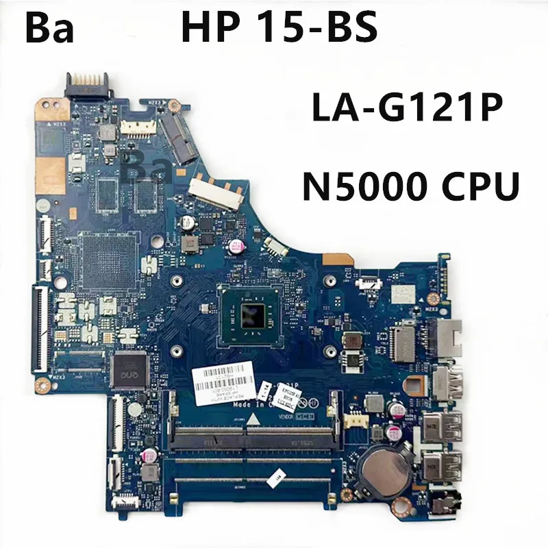 Laptop Motherboard para HP 15-BS, LA-G121P com CPU N5000