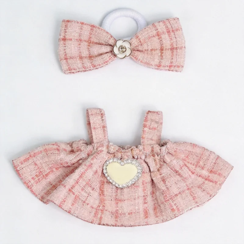 Per gonna per bambola in peluche Labubu da 17 cm - Set di gonne adorabili per regalo di accessori per vestiti fai da te