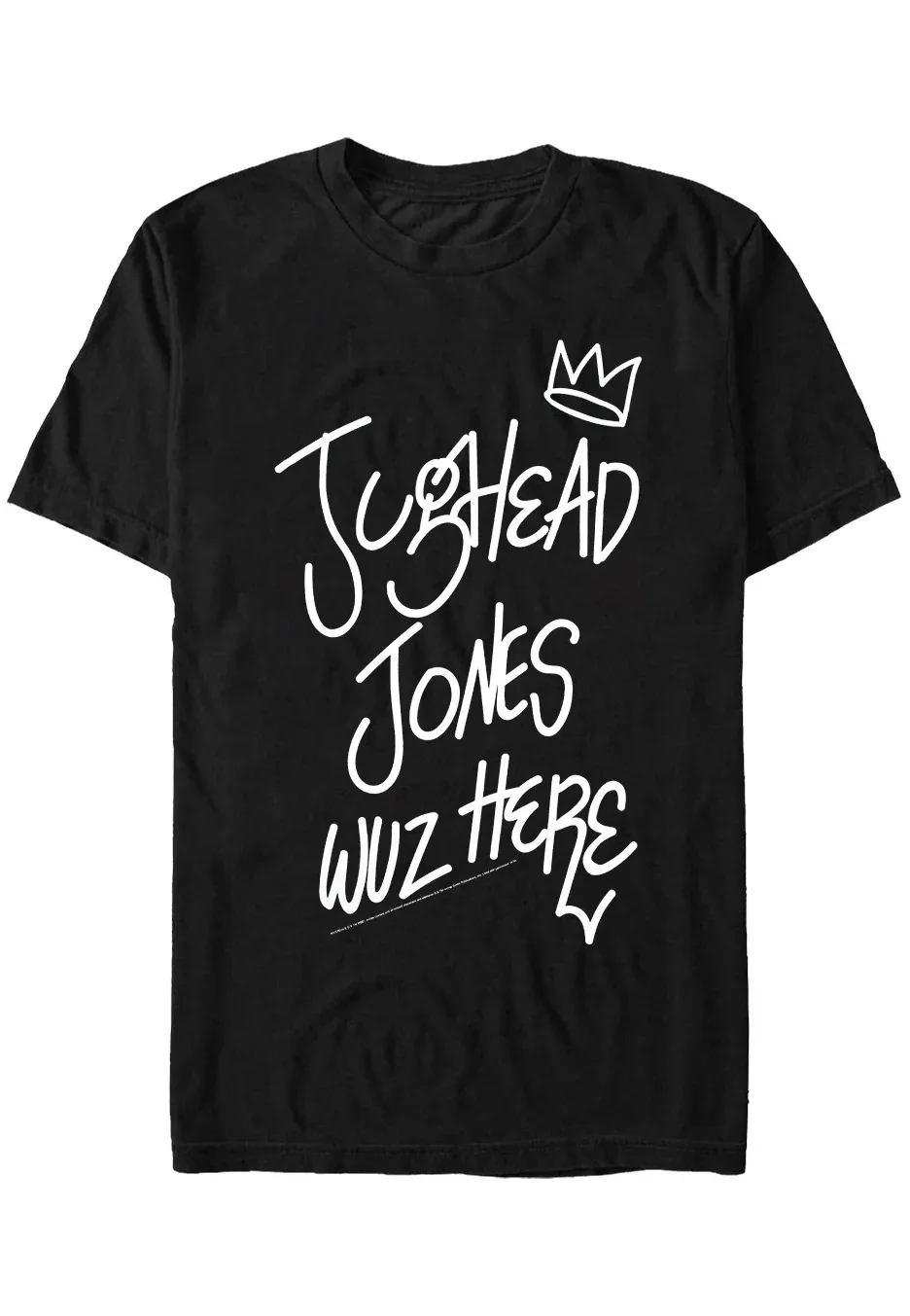 

Jughead Jones Wuz Here Периферийные графические принты Летние элитные брендовые хлопковые мужские и женские футболки с короткими рукавами Street