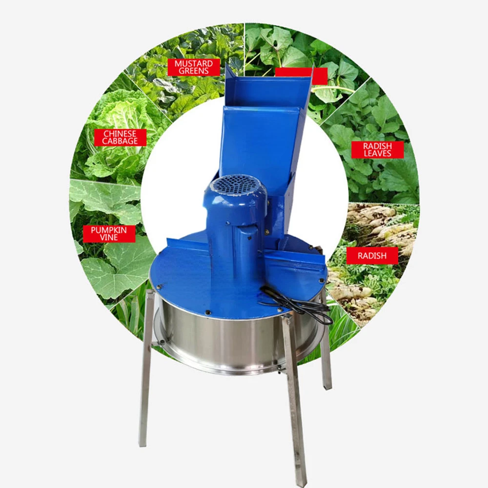 1.5kw 220v草チョッパー草チョッパー小型農業グラインダーフィードチョッパー