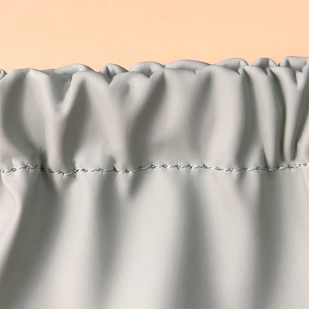 Portable Korean Style Leaf Spring Bag Solid Color Self-closing Small Item Bags Mini Cosmetic Bag Cosmetic Bag Travel