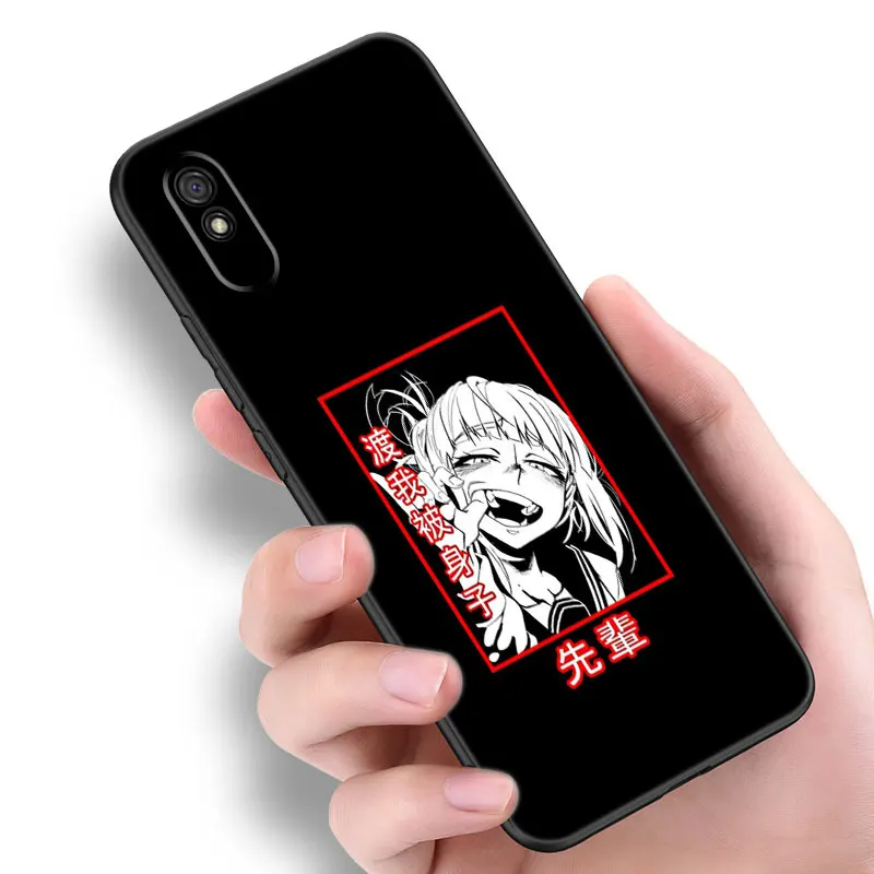 Anime Himiko Toga Waifu Black Phone Case For Redmi 10 Prime A1 A2 Plus K30 K40 Gaming K60 Pro 9 9A 9C 9T 10A 10C 12 12C 13C