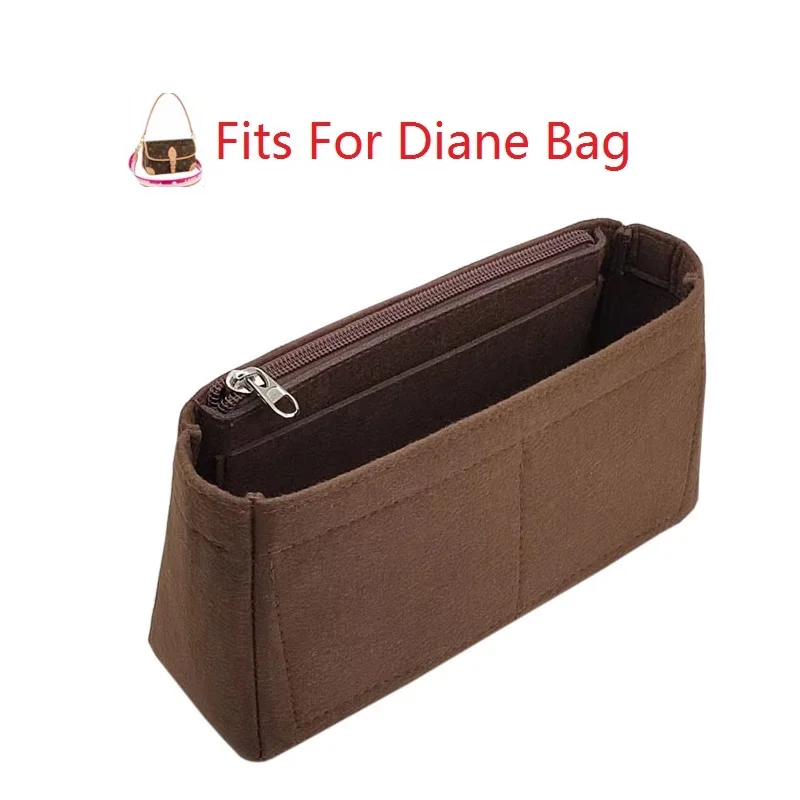 Felt Cloth Fits For Diane Insert Bag Organizer Makeup Handbag Organizer Travel Inner Purse Portable Cosmetic Bags