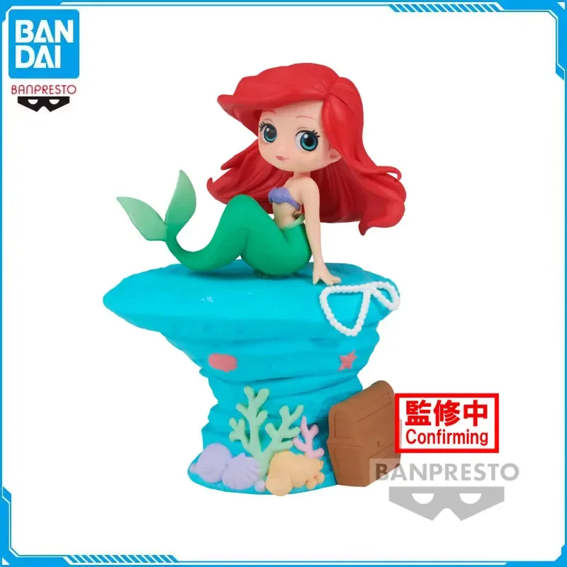 

Original BANDAI Disney Princess The Little Mermaid Ariel Action Figure Model Qposket Classical Collectibles Ornaments Kid Gifts