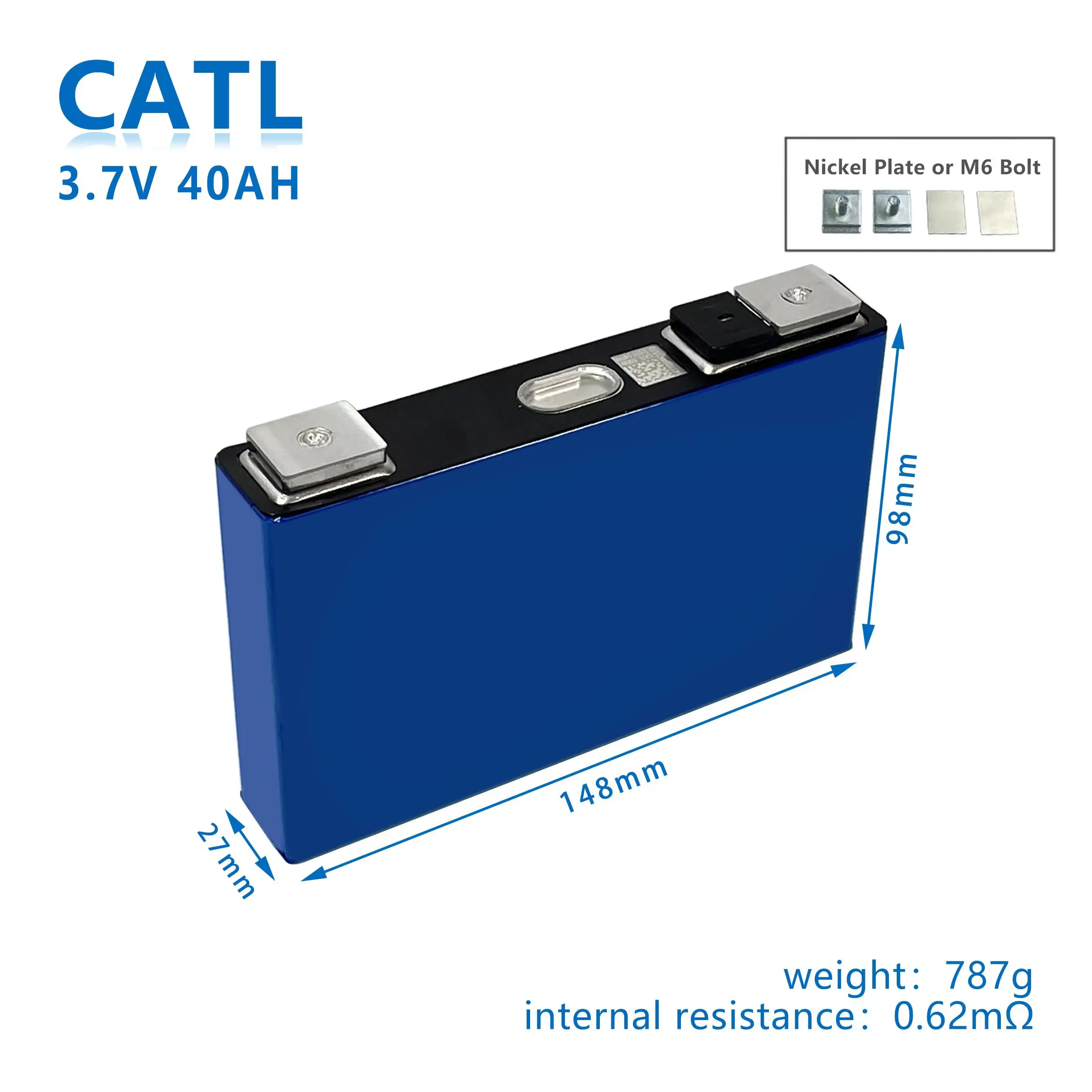 Factory Price 4pcsCATL NCM Grade A and brand new 3.7v 40ah rechargeable lithium ion battery scooter battery solar power storage