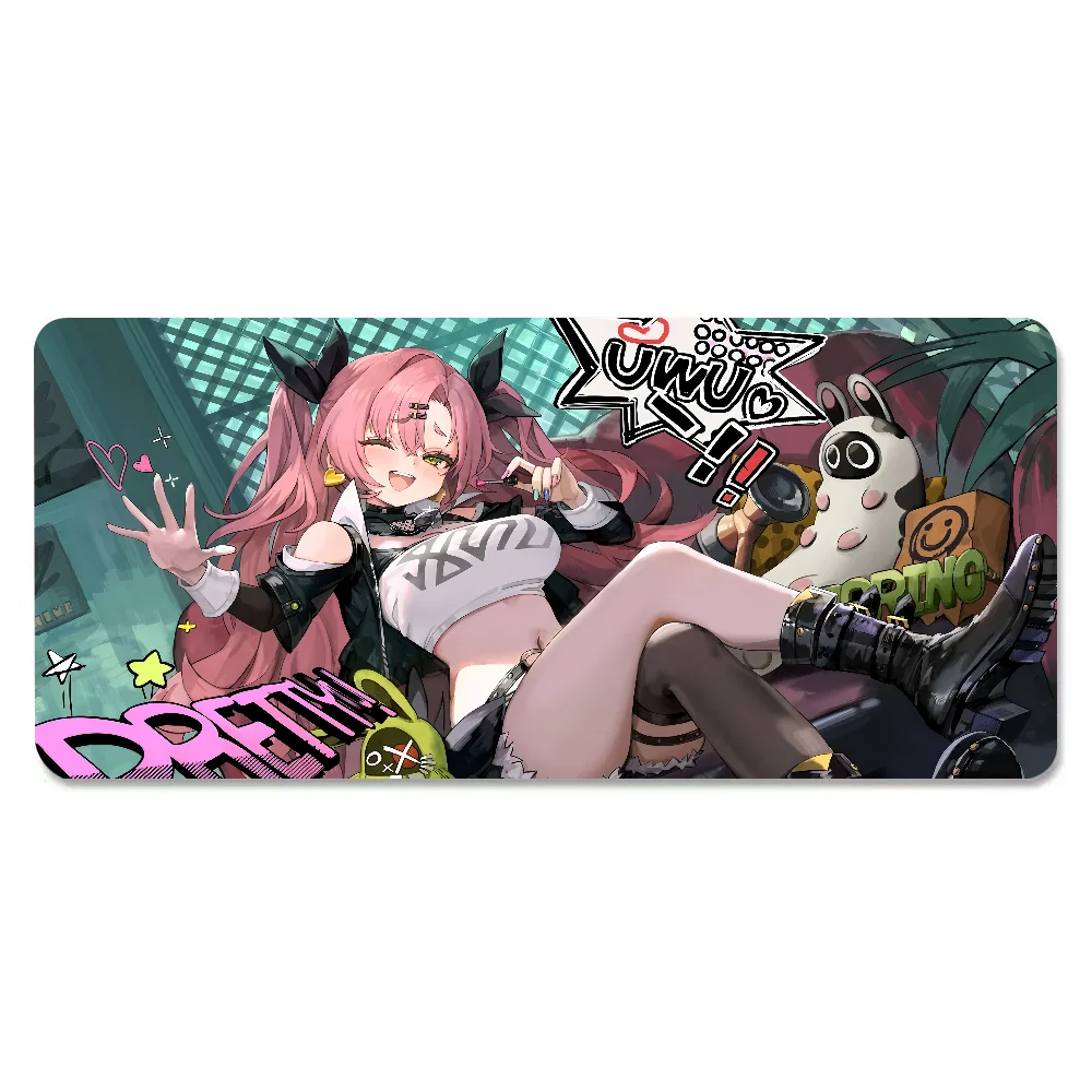 Game Zenless Zone Zero Nicole Demara Mousepad ZZZ Anti-Slip Mouse Pad Stitched Edges Mat Desk Laptop Gaming​ Keyboard Pad XXL