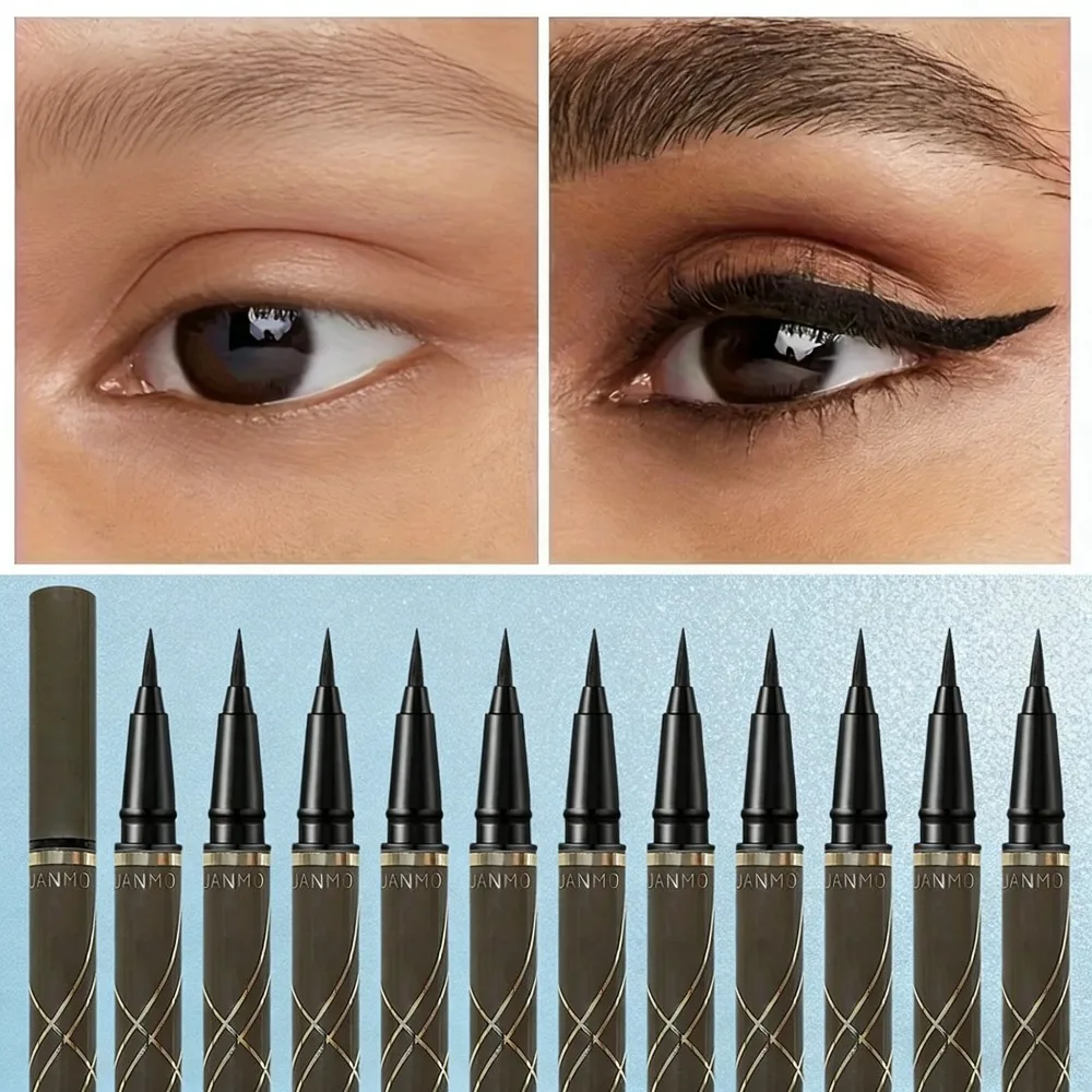 0,01 mm ultrafeiner Eyeliner-Stift – schnell trocknend, wasserfest, langlebig, wischfest |   Glatte Anwendung und zertifizierter Safe