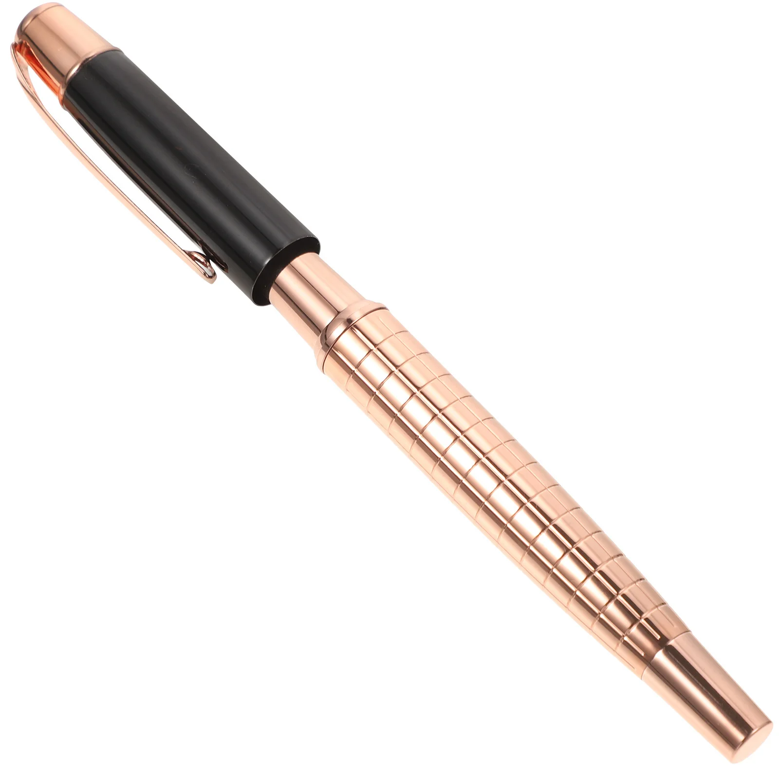 

Metal Refillable Pen Portable with Lid Large Capacity for School Office Business Multi Function Writing Gel Pen