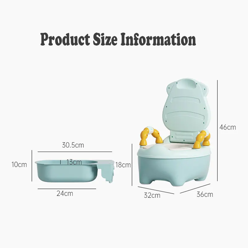 Portable Children\'s Pot Cute Cow Baby Toilet Pot WC Porta-potty Urinal Children Potty Training Toilet for Kids Toilet Seat Lid