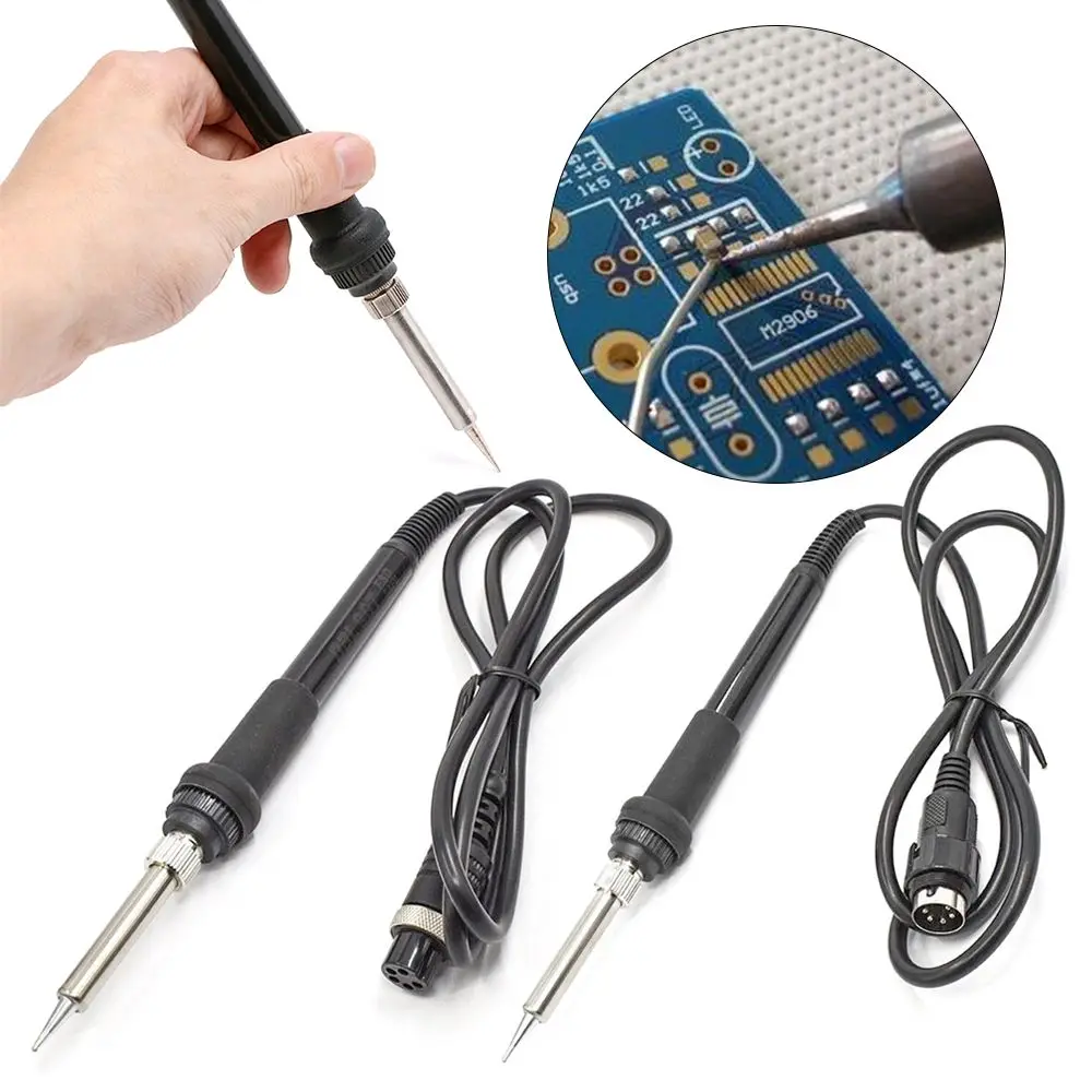 

Аксессуар для пайки, Электрический паяльник с быстрым нагревом и внутренним нагревом, 5 контактов, 5 отверстий, сменная ручка, паяльная станция