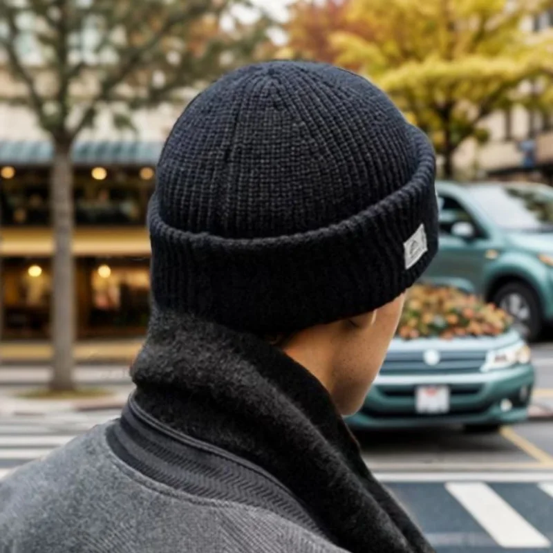 Gorro de punto térmico de invierno para hombre Convertible a mascarilla para ciclismo al aire libre esquí clima frío gorra térmica a prueba de viento ​