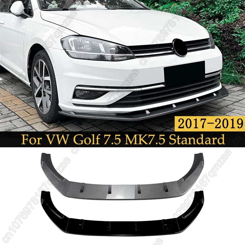 

Car Front Lip Spoiler Bumper Shovel Lower Splitter Modification For Volkswagen VW Golf 7.5 Standard Edition 2017-2019 Body Kits