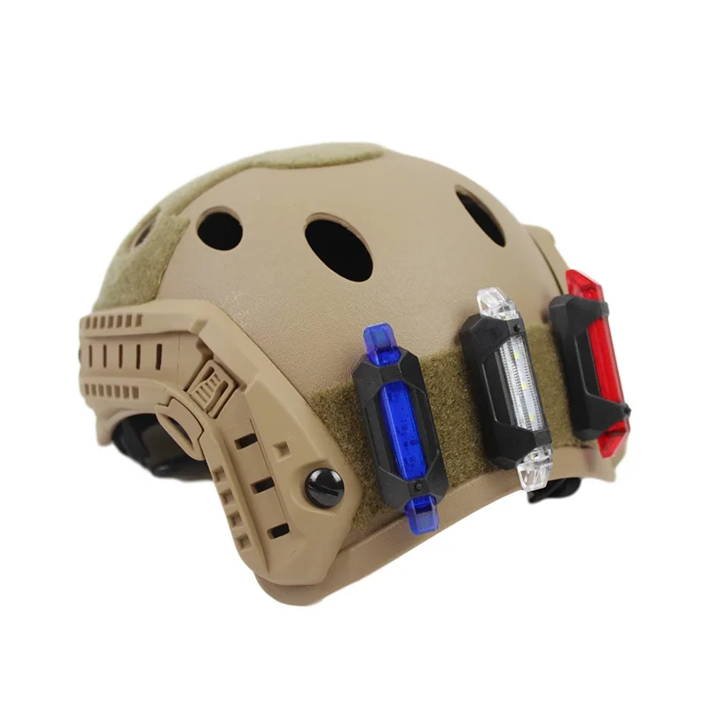 Luz de advertencia para casco, señal de seguridad impermeable para tiro al aire libre, entrenamiento de combate, luz de señal de supervivencia, luz táctica para casco