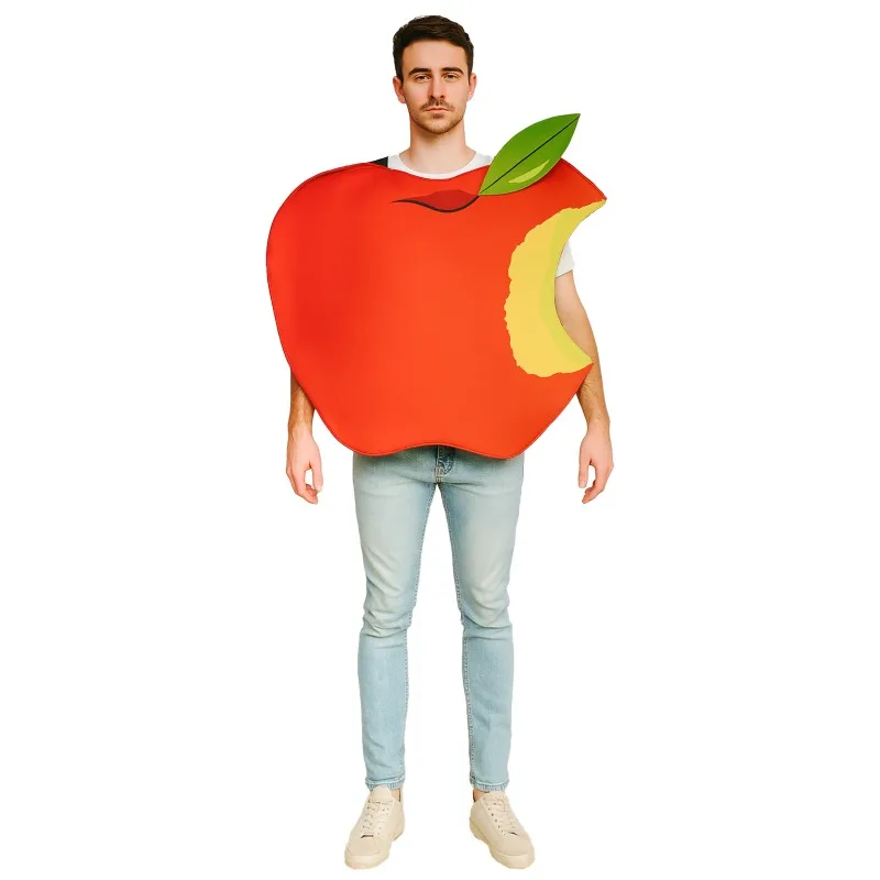 

Funny Apple Halloween Cosplay Costume Evil Witch Fairy Tale Cos Outfits Horror Fruit Themed Party Outfits for Adults