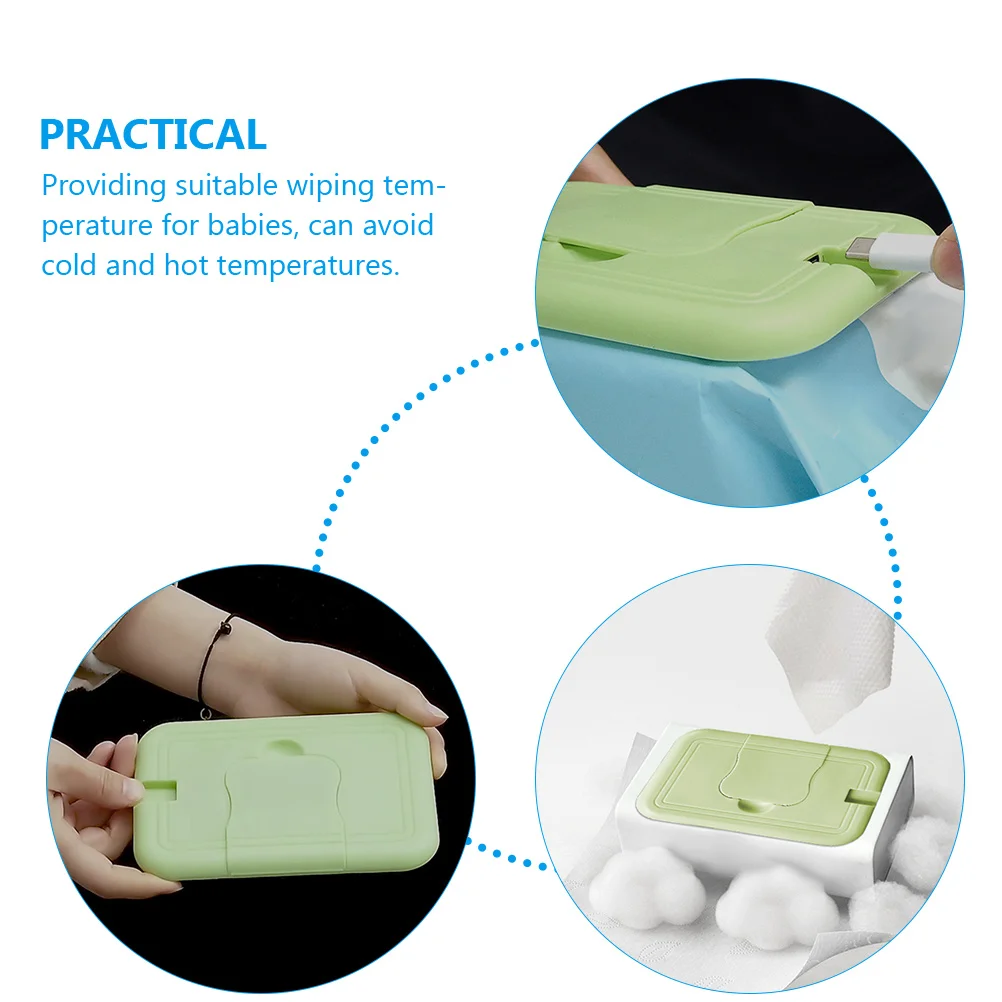 

Portable Baby Wet Wipe Warmer Dispenser Tissue Box for Indoor Outdoor Use