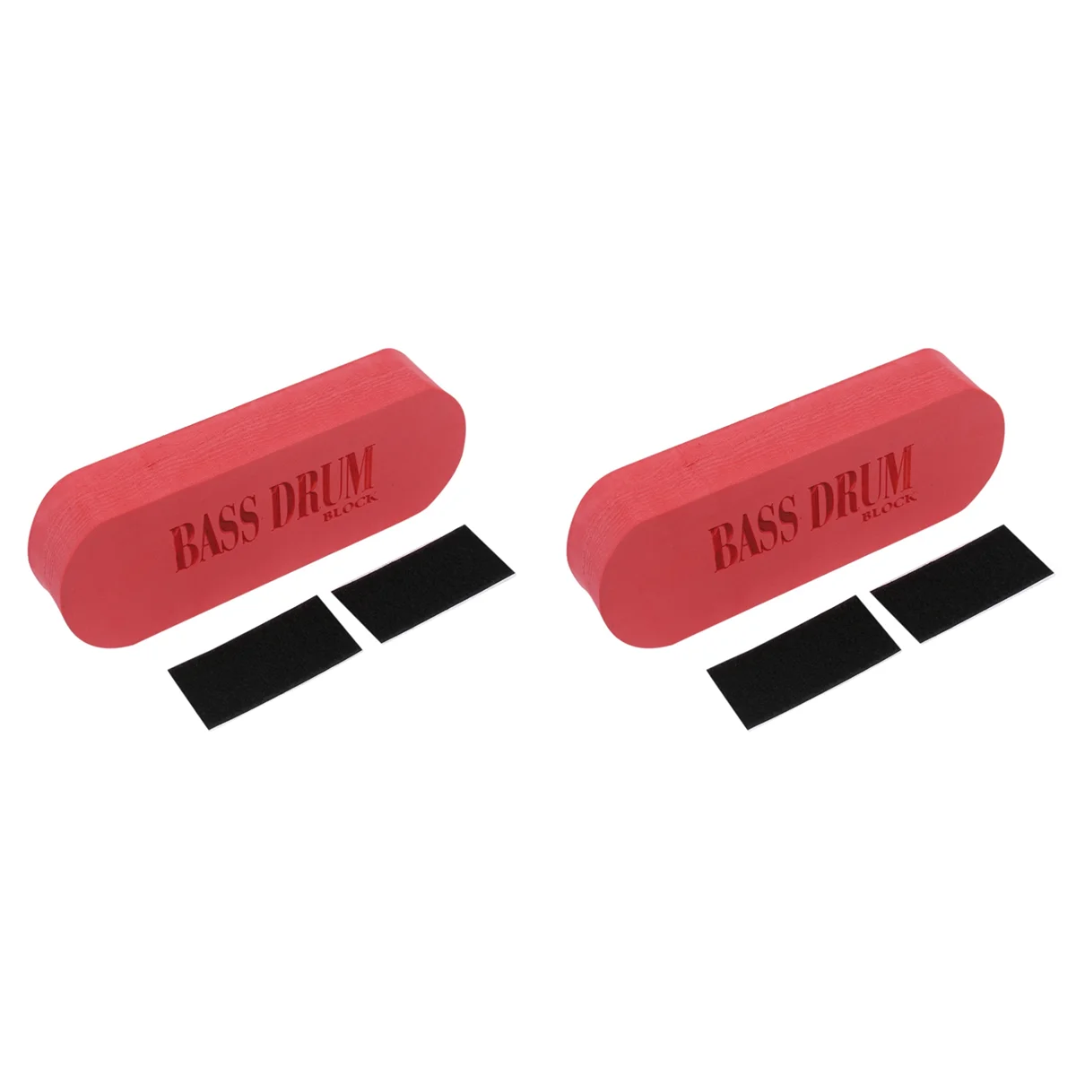 2X Jazz Drum Anti-Slip Drum Brick Slow Anti-Moving Fixed Floor Anti-Slip Cotton Bass Drum Red